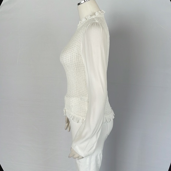 Venus Elastic Bodice Top White Size Small - Picture 7 of 9